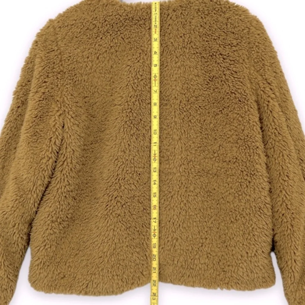 Vero Moda Cozy Amanda Short Teddy Jacket Brown Faux Shearling Women’s, Sz Medium